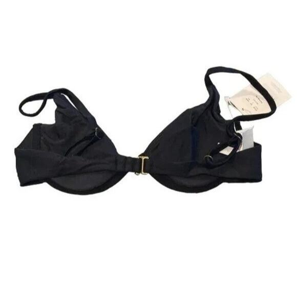 NWT Andie The Sicily Top Underwire Hook Closure Removable Cups XS Black #3690 - Picture 6 of 15